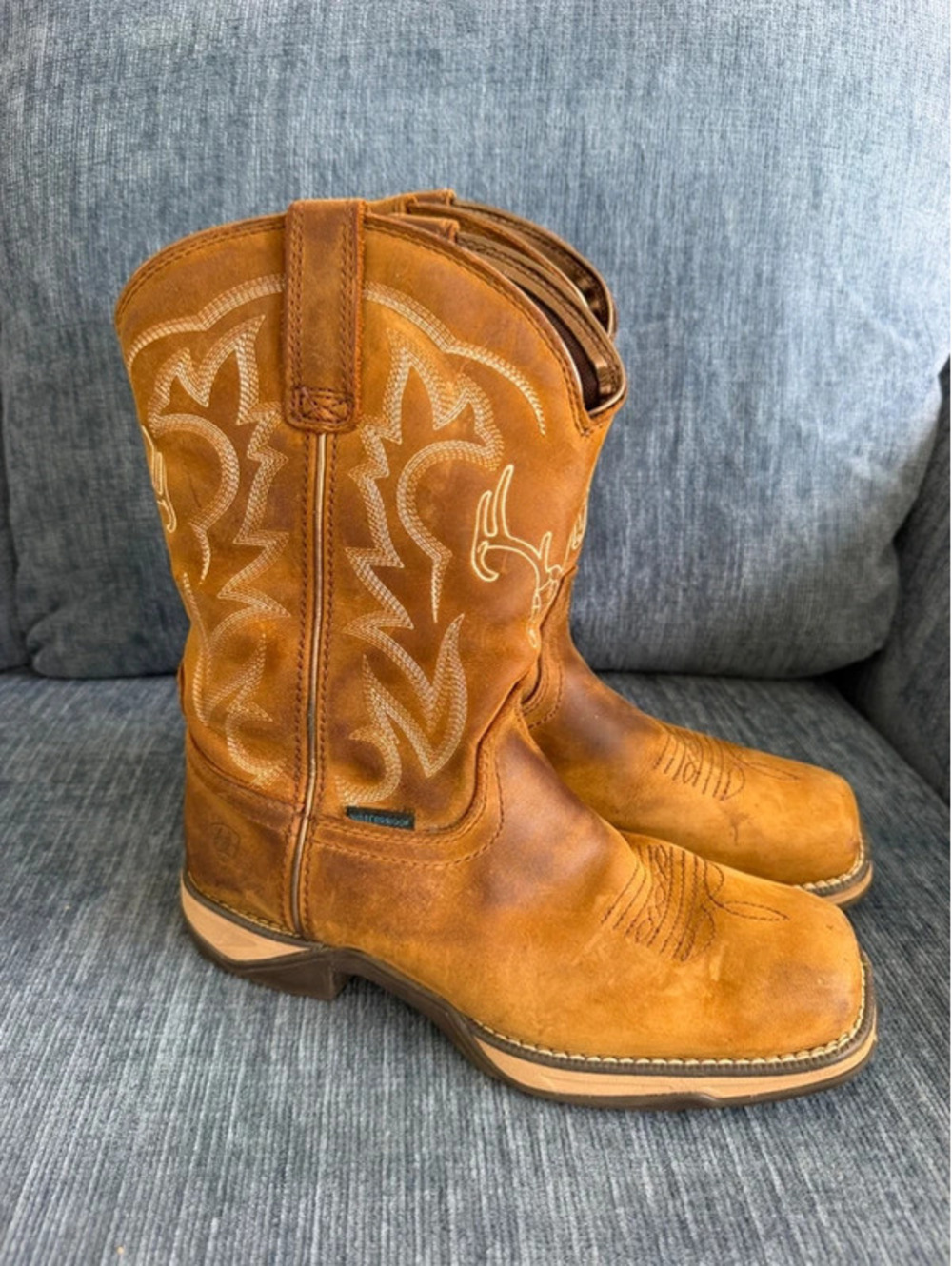 Ariat Women's Anthem Deer Waterproof Western Boot Size 8B